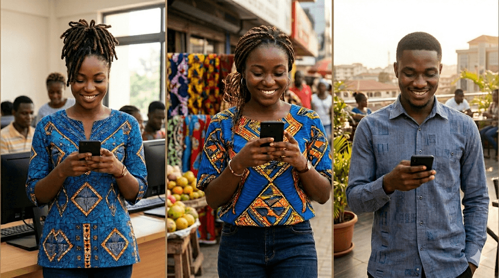 Ghanaians using Escrod on their phones